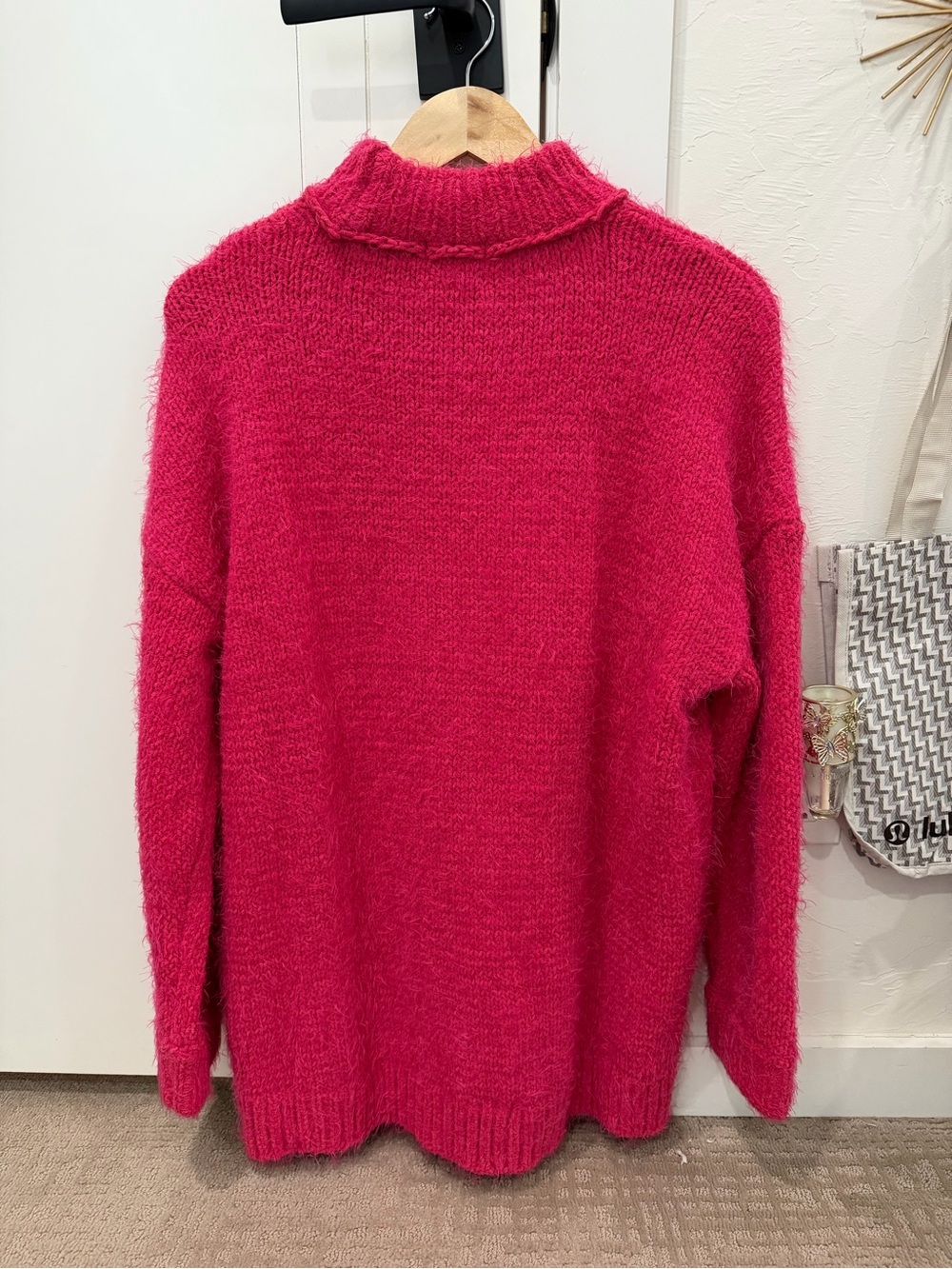 Show Me Your MuMu Timmy Tunic Sweater Dress - Pink Rose Knit - Picture 5 of 6